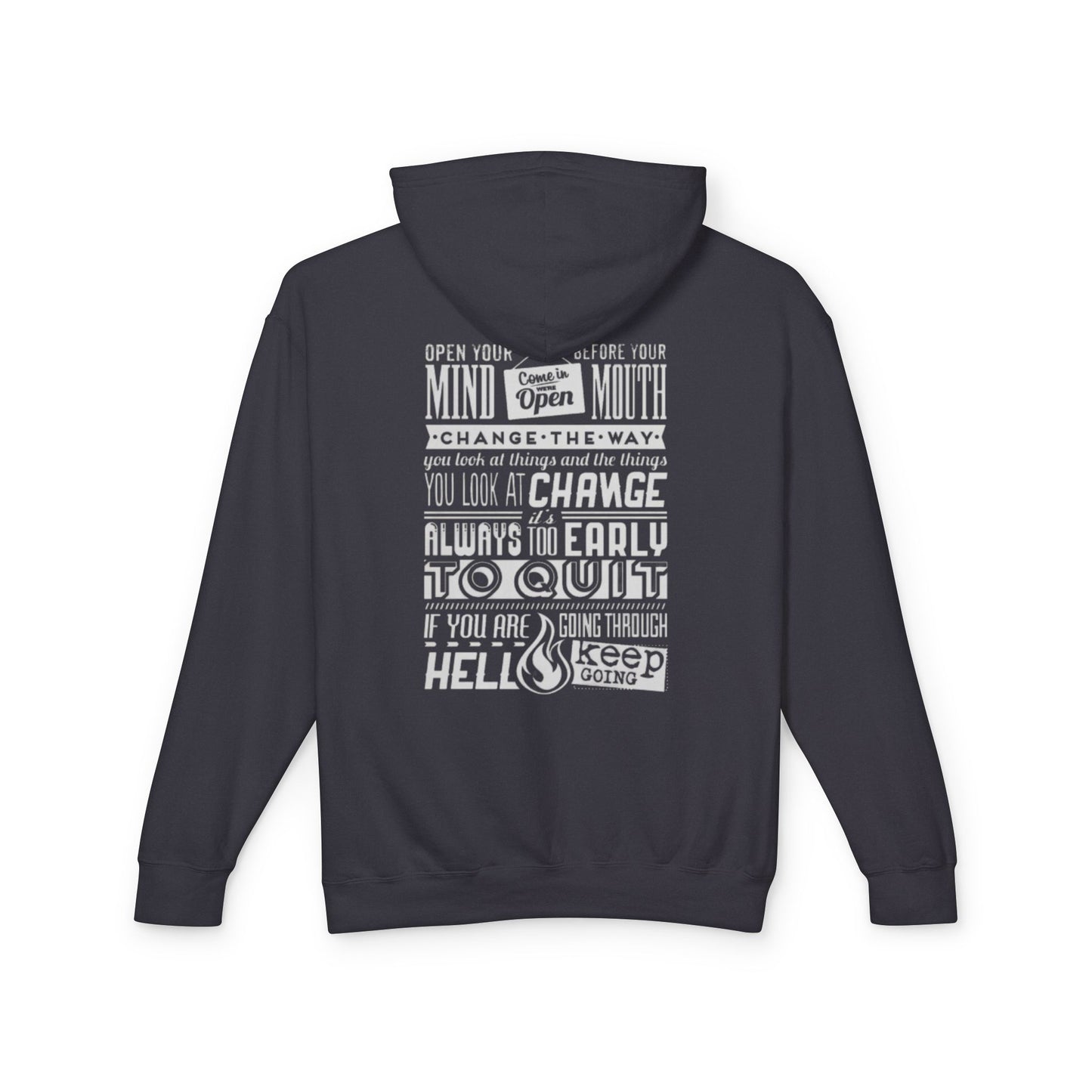 Motivational  Lightweight Hooded Sweatshirt - Change Your Mindset, Inspirational Gift, Everyday Wear, Perfect for Relaxation, [...]