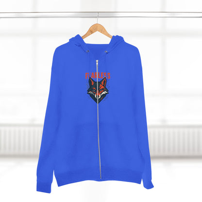 Fearless Wolf  Zip Hoodie | Cozy Layer for Adventurers, Perfect Gift for Animal Lovers, Everyday Casual Wear, Outdoor [...]