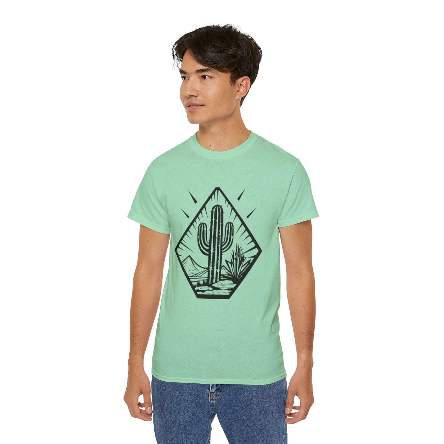 Desert Cactus Tee, Travel Shirt, Nature Lover Gift, Summer Apparel, Outdoorsy Style, Graphic T-shirt