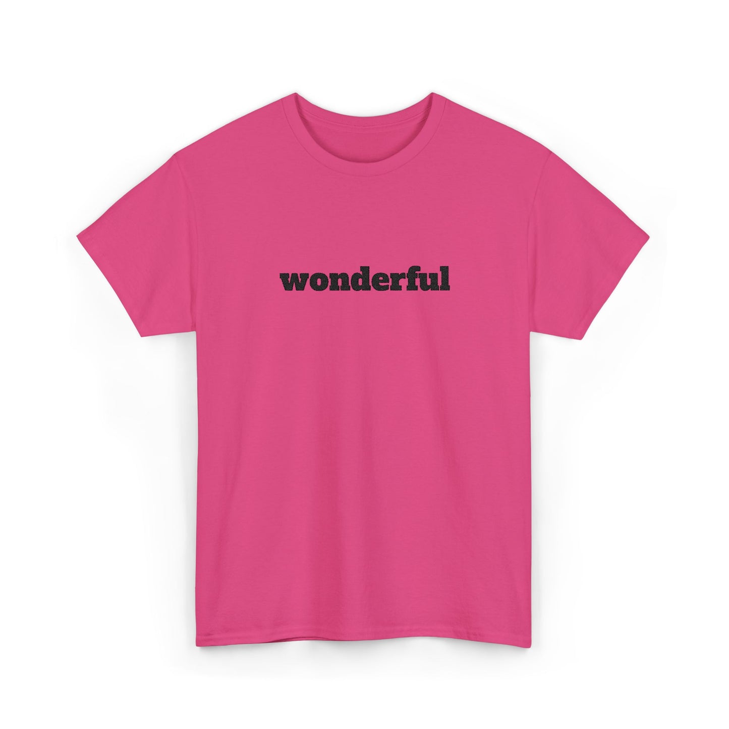 Wonderful Vibes  Heavy Cotton Tee, Casual Graphic Tee, Gift for Friends, Positive Affirmation Shirt, Everyday Wear, Birthday Gift