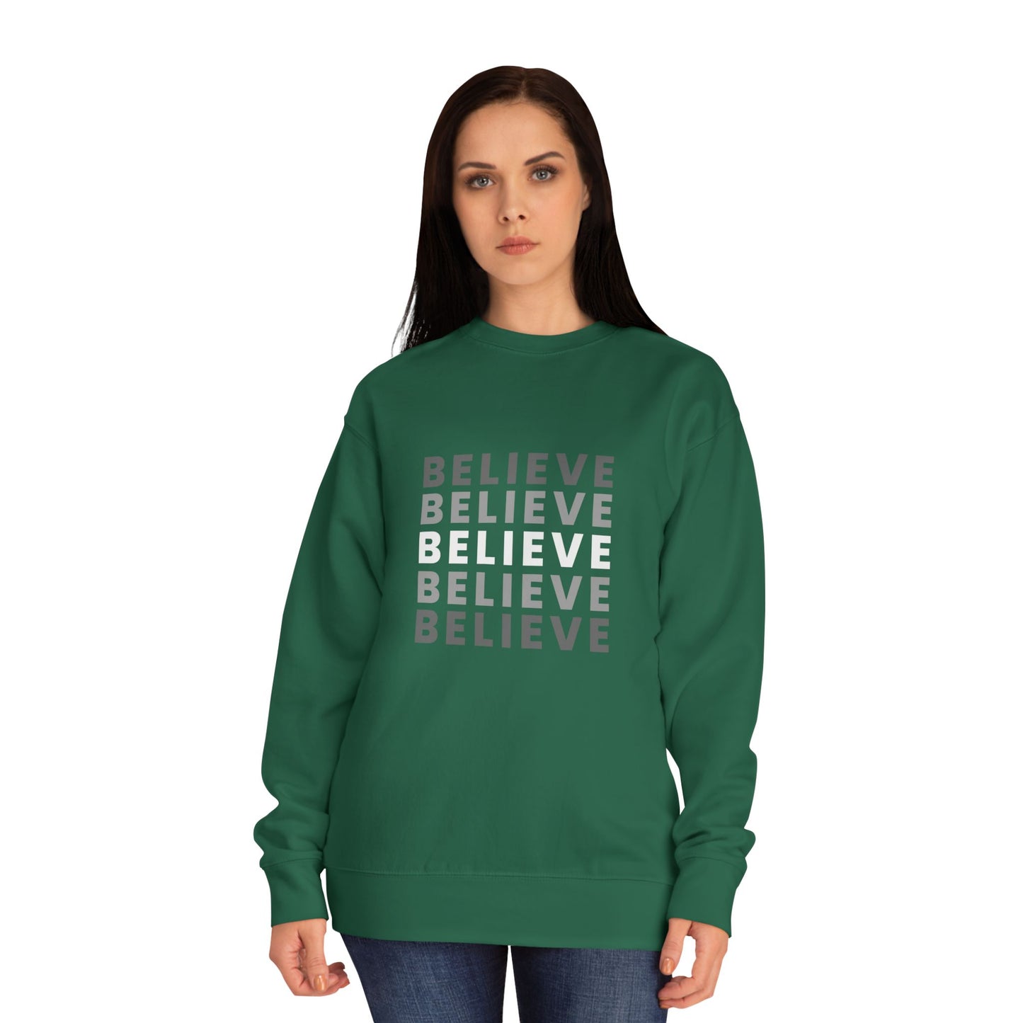 Believe Crew Sweatshirt | Cozy  Sweatshirt for Casual Comfort | Motivational Gift for Friends and Family, Daily Wear, [...]