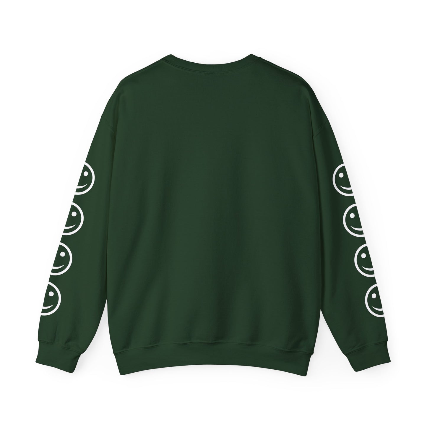 Smiley Face Crewneck Sweatshirt , Casual Wear, Gift for Friends, Cozy Layering, Everyday Comfort