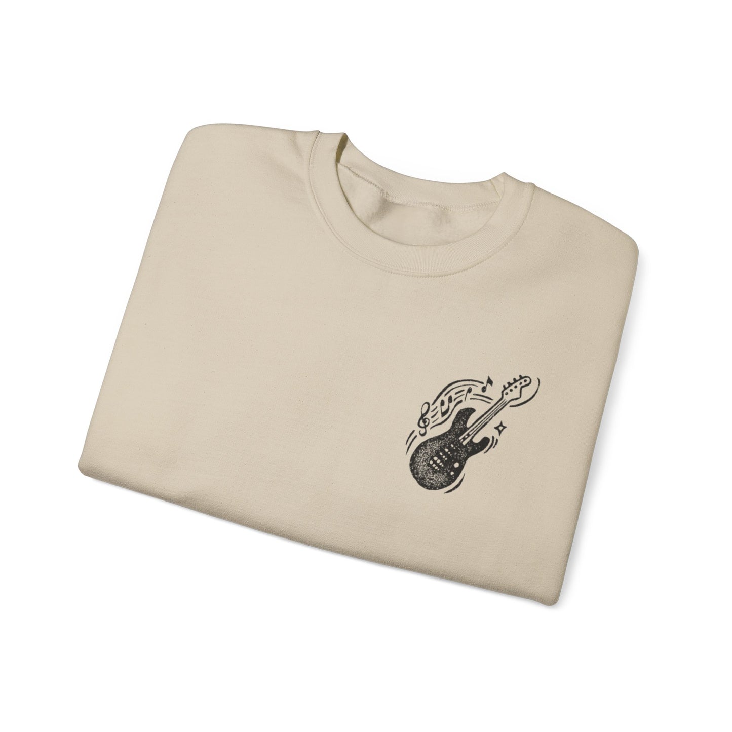 Musical Vibe Crewneck Sweatshirt, Perfect for Music Lovers, Gift, Cozy Style for Concerts, Casual Wear, Thoughtful Present