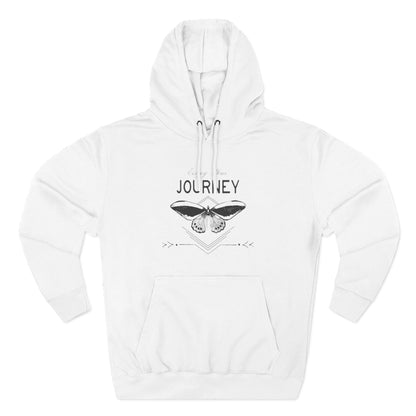 Journey Fleece Hoodie - Cozy White Pullover for Adventurers