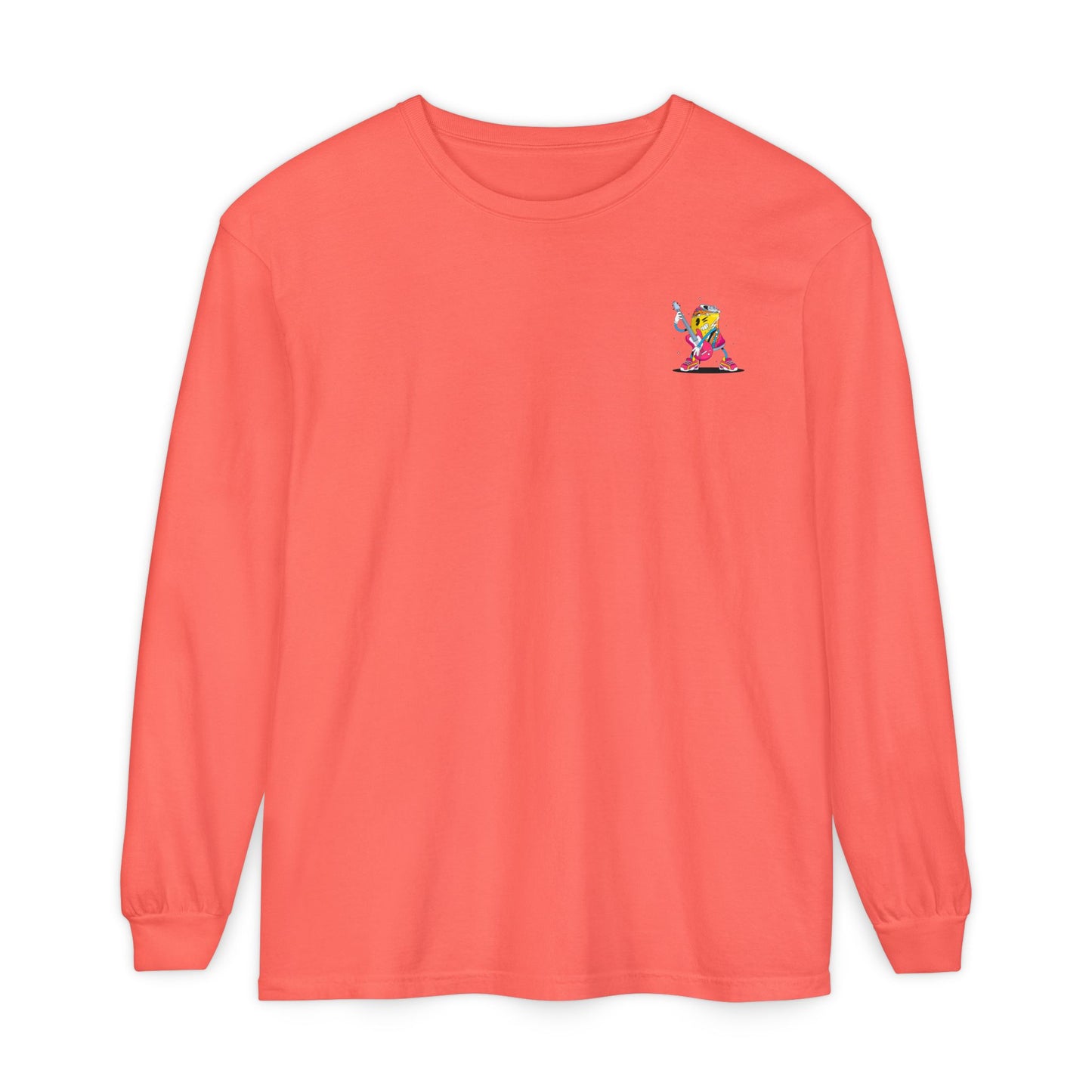 Rock Star  Long Sleeve Tee, Garment-Dyed Shirt for Music Lovers, Streetwear, Concert Casual, Unique Gift Idea