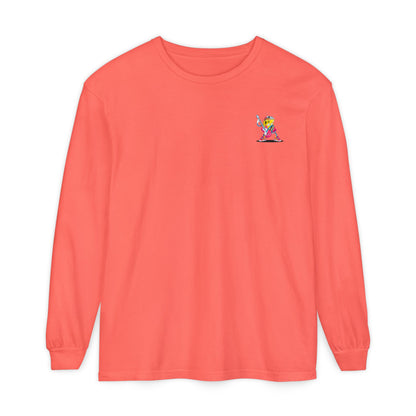 Rock Star  Long Sleeve Tee, Garment-Dyed Shirt for Music Lovers, Streetwear, Concert Casual, Unique Gift Idea