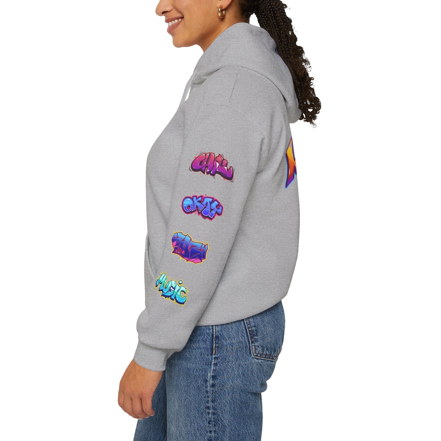 Graffiti Art  Hoodie - Cozy Streetwear, Unique Gift for Art Lovers, Perfect for Festivals, Casual Wear, Cool Graphic Sweatshirt
