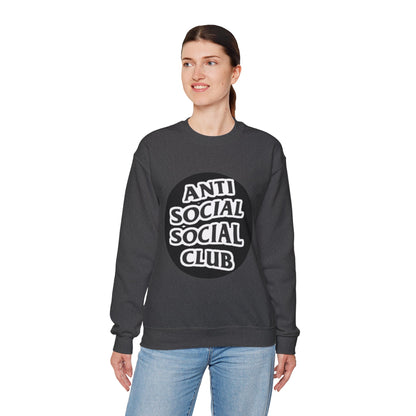 Crewneck Sweatshirt - Anti Social Club Edition, Cozy Sweatshirt, Streetwear Fashion, Gift for Introverts, Lounge Wear, Casual Outfit
