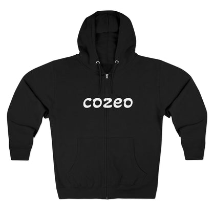 Cozeo Zip Hoodie, Comfortable Sweatshirt, Casual Fashion, Gift for Friends, Cozy Layering Piece