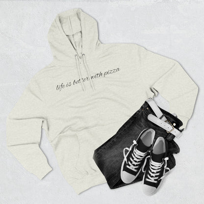Cozy Pizza Hoodie, Fun Graphic Fleece Sweatshirt, Ideal for Food Lovers, Casual Wear, Gift for Pizza Lovers, Comfort and Style