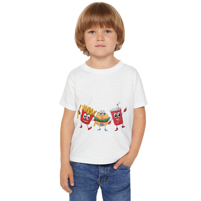 Fun Fast Food Toddler T-Shirt, Adorable Kids Tee, Playful Graphic Shirt, Cute Summer Outfit, Birthday Gift for Toddlers