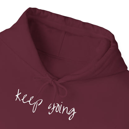 keep going design Heavy Blend™ Hooded Sweatshirt