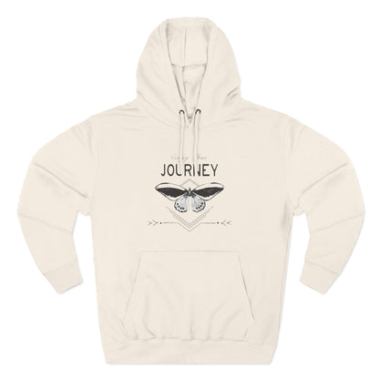 Journey Fleece Hoodie - Cozy White Pullover for Adventurers