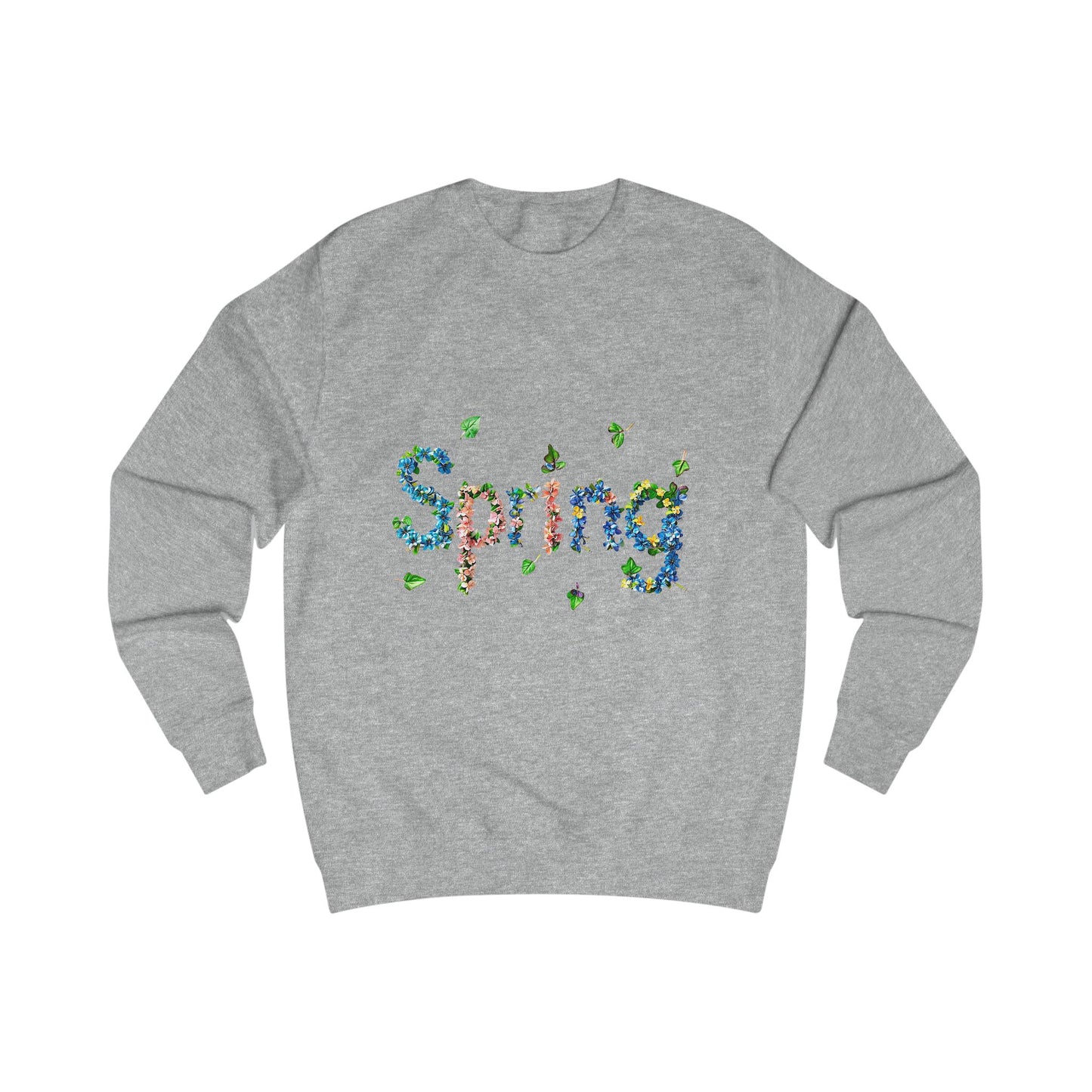 Spring Floral Sweatshirt, Cozy Spring Sweater, Gender Neutral Sweatshirt, Nature-Inspired Apparel, Perfect for Spring Celebrations