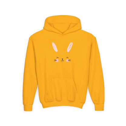 Cute Bunny Youth Hoodie - Perfect for  Spring Celebrations, Gift for Kids, Cozy Sweatshirt, Animal Lover Apparel