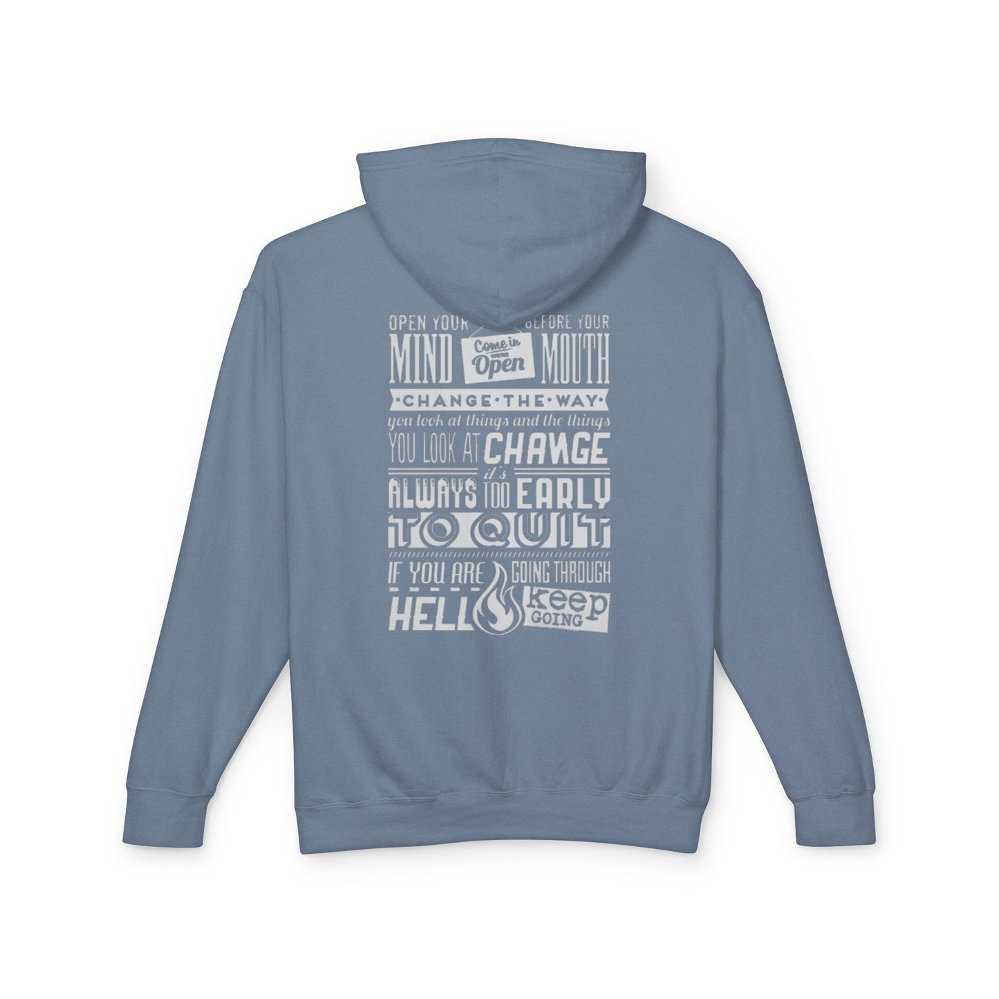 Motivational  Lightweight Hooded Sweatshirt - Change Your Mindset, Inspirational Gift, Everyday Wear, Perfect for Relaxation, [...]