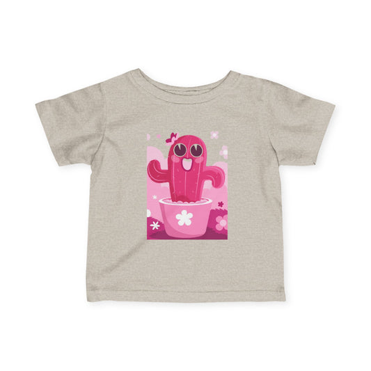 Cute Cactus Infant Tee, Baby Shower Gift, Toddler Summer Shirt, Kids Apparel, Birthday Gift for Boys and Girls, Playful Toddler Outfit