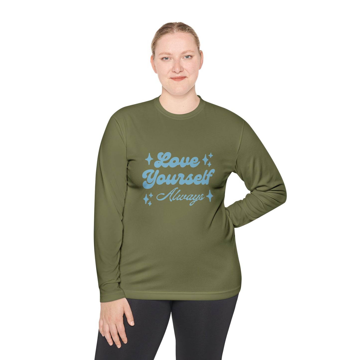Love Yourself Long Sleeve Tee |  Comfort Wear, Self-Care Gift, Inspirational Shirt, Casual Outfit, Modern Apparel