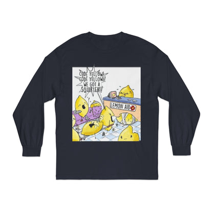 Fun Lemonade T-Shirt, Cartoon Tee,Long Sleeve, Summer Vibes, Gift for Citrus Lovers, Funny Lemon Shirt