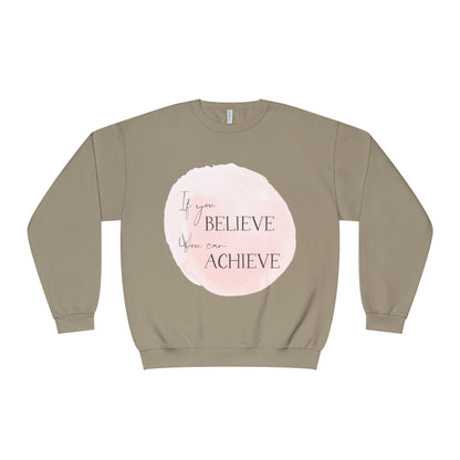 Inspirational Crewneck Sweatshirt, Motivational Wear, Gift for Her, Cozy Fashion, Positive Quote Apparel, Everyday Comfort