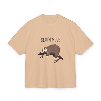 Sloth Mode  Heavy Cotton Tee, Relaxed Fit T-Shirt, Funny Animal Tee, Gift for Sloth Lovers, Humor T-Shirt, Casual Everyday Wear