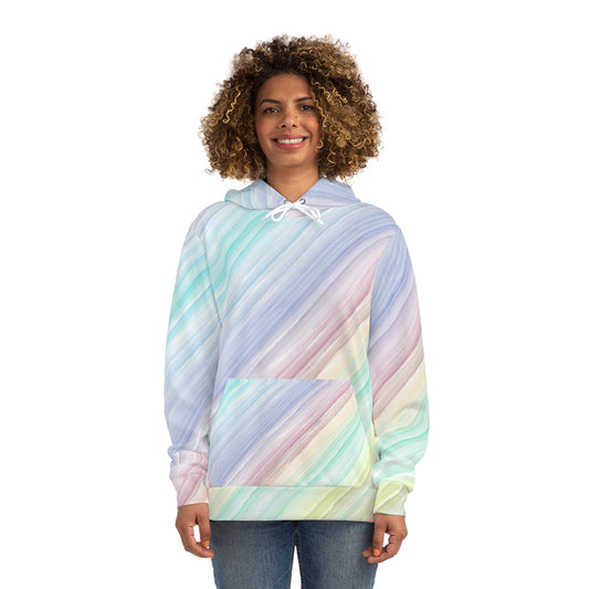 Colorful Pastel Abstract Hoodie, Vibrant Fashion Sweatshirt, Stylish Casual Wear, Gift for Her, Trendy Streetwear