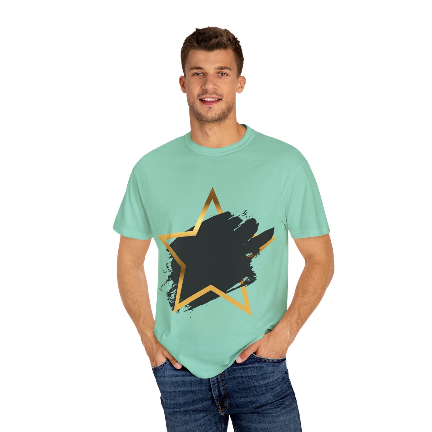 Stylish Star Graphic T-shirt - Casual Wear, Gift for Friends, Summer Fashion, Stylish Outfit, Everyday Casual