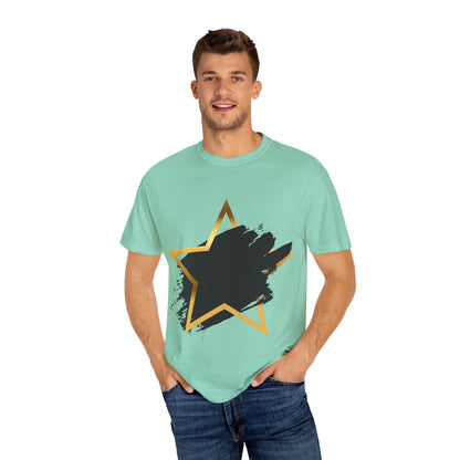 Stylish Star Graphic T-shirt - Casual Wear, Gift for Friends, Summer Fashion, Stylish Outfit, Everyday Casual