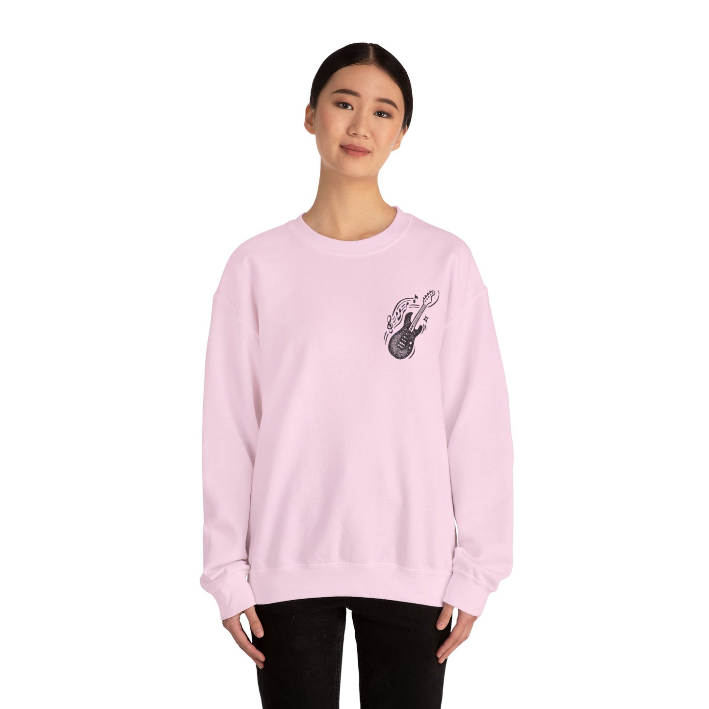 Musical Vibe Crewneck Sweatshirt, Perfect for Music Lovers, Gift, Cozy Style for Concerts, Casual Wear, Thoughtful Present