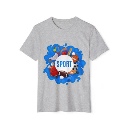 Sporty Recycled Organic T-Shirt for Active Lifestyle, Eco-Friendly Tee, Gift for Fitness Lovers, Perfect for Sports Events, Casual Wear