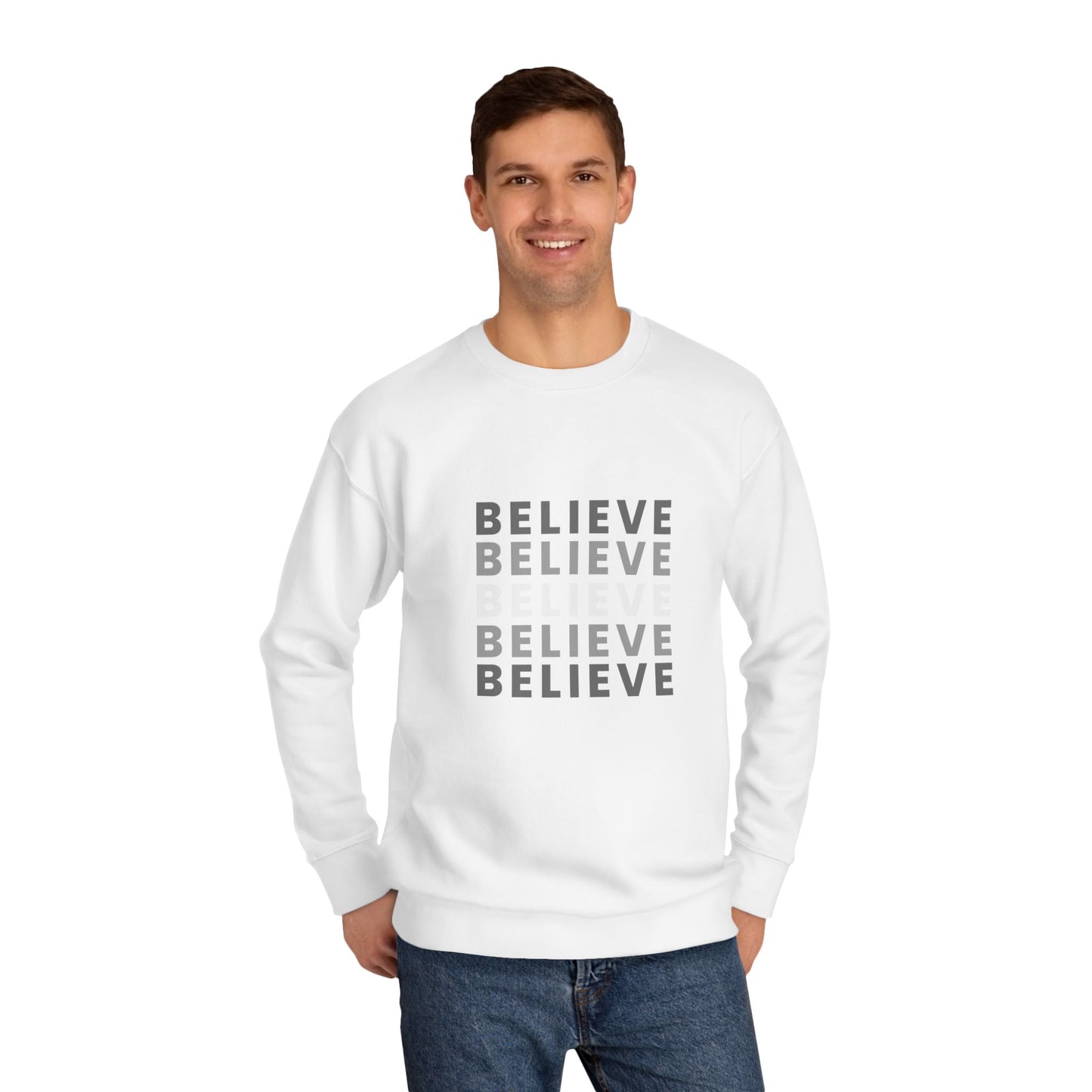 Believe Crew Sweatshirt | Cozy  Sweatshirt for Casual Comfort | Motivational Gift for Friends and Family, Daily Wear, [...]