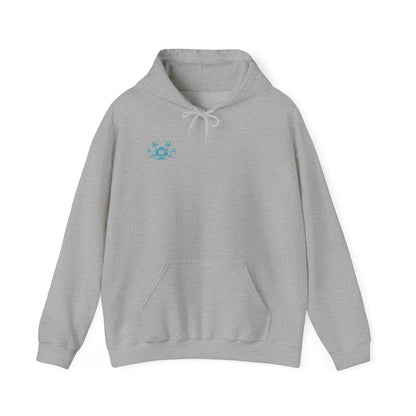 Cozy Star Emblem  Hooded Sweatshirt - Perfect Gift for Friends, Casual Wear, Outdoor Activities, Cozy Layering, Winter Essentials
