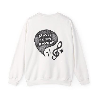 Musical Vibe Crewneck Sweatshirt, Perfect for Music Lovers, Gift, Cozy Style for Concerts, Casual Wear, Thoughtful Present