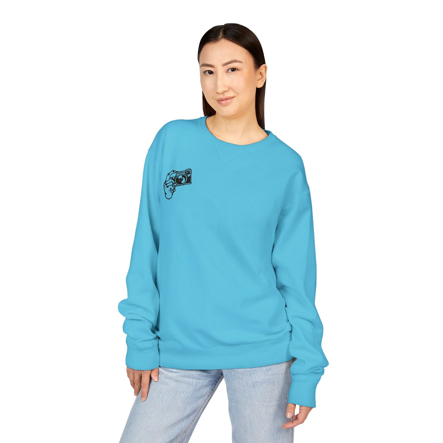 ComfortWash® Garment Dyed Crewneck Sweatshirt, Casual Gamer Sweatshirt, Video Game Lover Gift, Cozy Lounge Wear