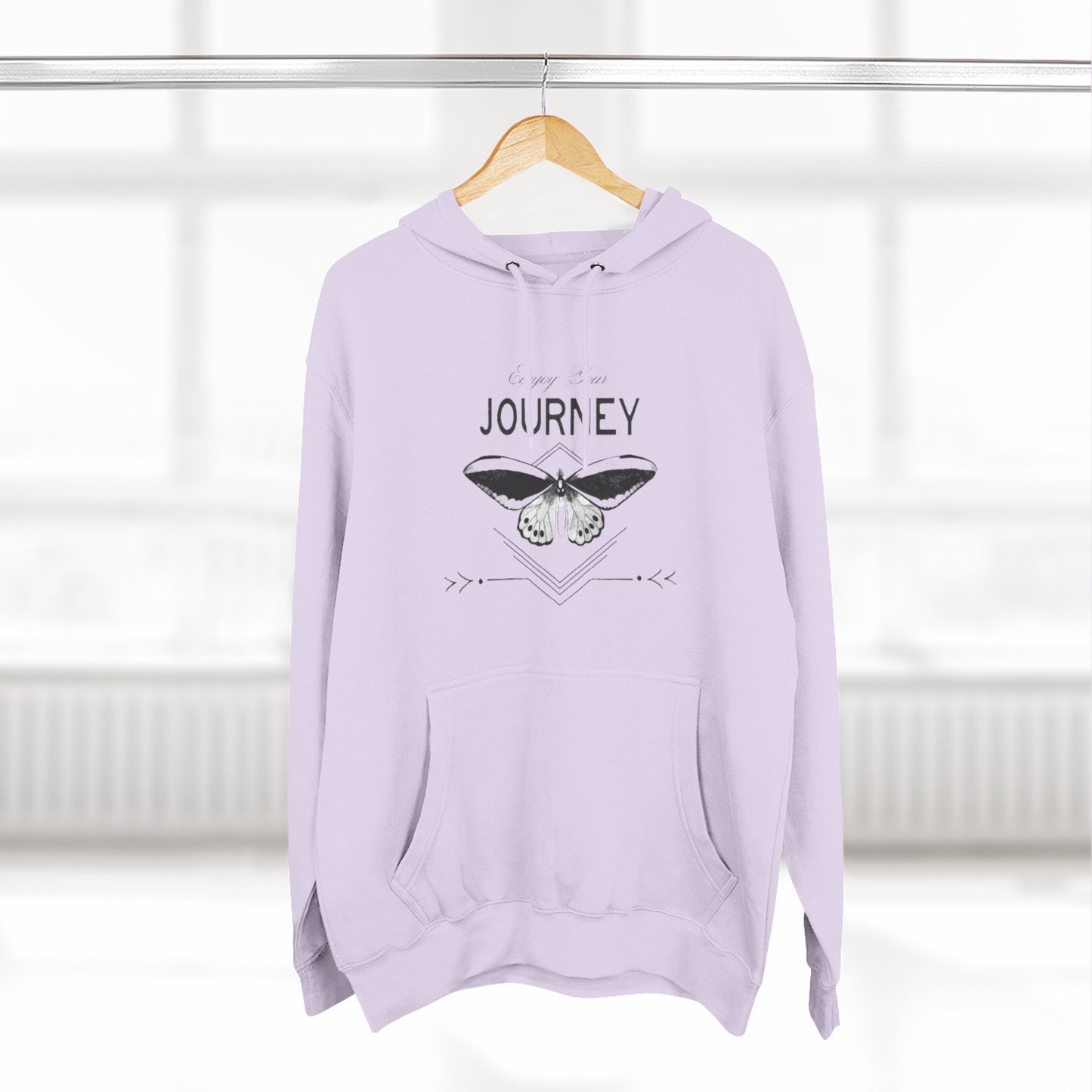 Journey Fleece Hoodie - Cozy White Pullover for Adventurers