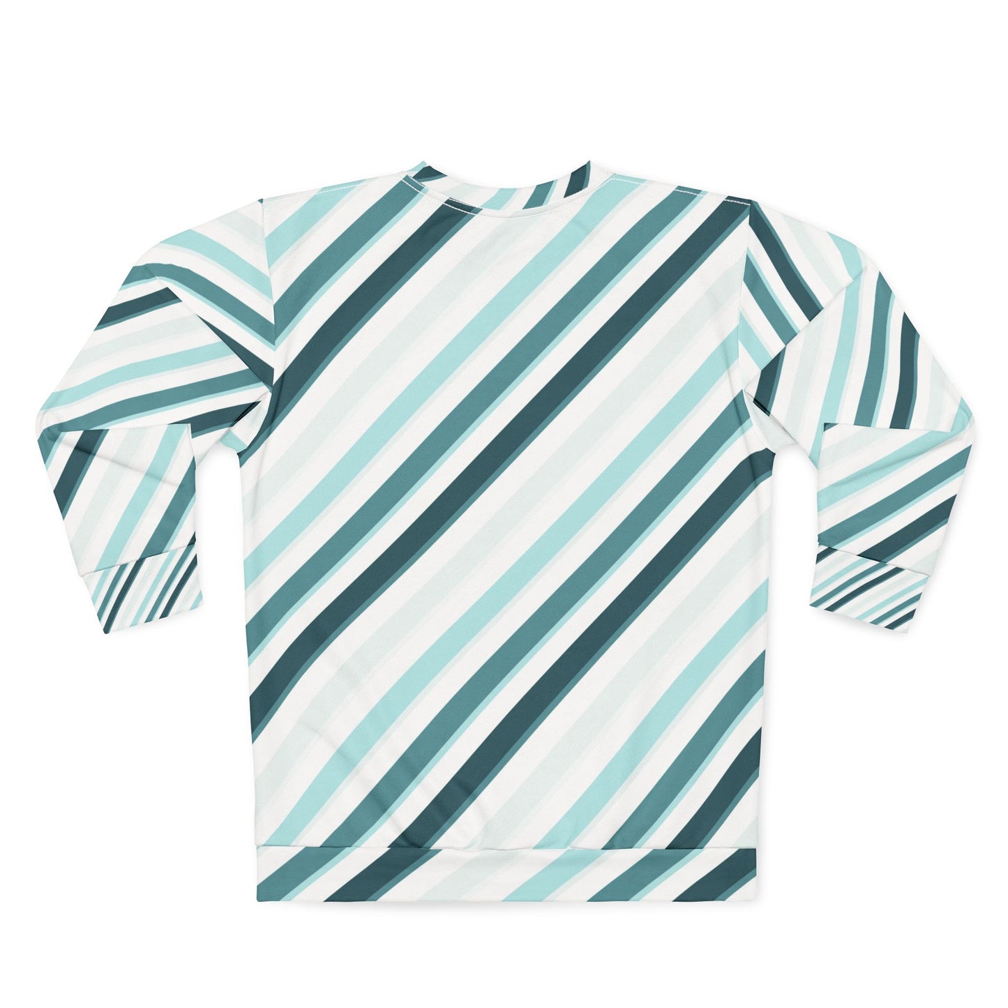 Stylish  Sweatshirt with Geo Stripes, Cozy Casual Wear, Gift for Her, Him, Best for Fall, Winter, Birthday, Holidays