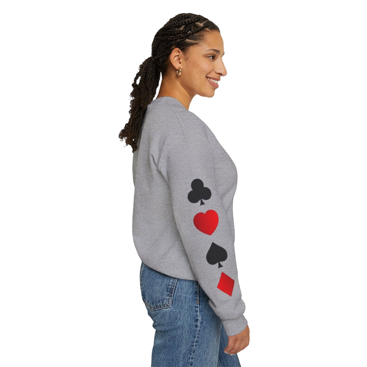 Playing Card King Sweatshirt -  Crewneck, Cozy Fashion, Great for Gamers, Casual Wear, Perfect for Game Night, Gift Idea