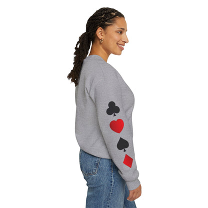 Playing Card King Sweatshirt -  Crewneck, Cozy Fashion, Great for Gamers, Casual Wear, Perfect for Game Night, Gift Idea