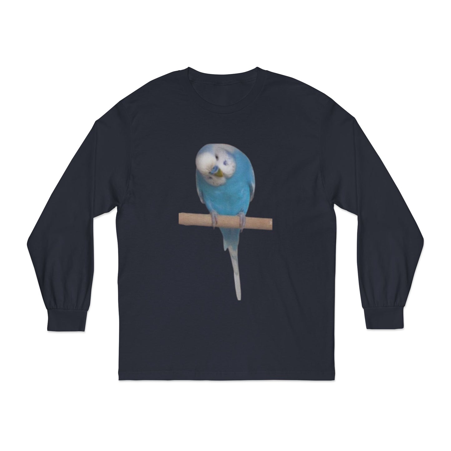 Funny Parrot Long Sleeve T-Shirt, Bird Lover's Gift,  Tee for Animal Enthusiasts, Cute Graphic Tee, Casual Wear