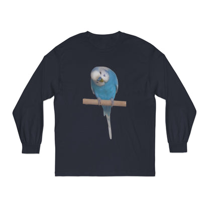 Funny Parrot Long Sleeve T-Shirt, Bird Lover's Gift,  Tee for Animal Enthusiasts, Cute Graphic Tee, Casual Wear