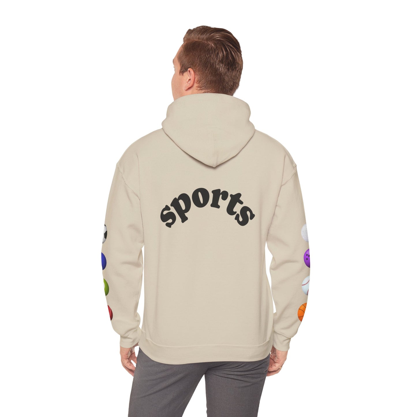 Sports-Themed Hoodie, Perfect for Athletes, Gifts for Sports Lovers, Cozy Sweatshirt for Game Days, Casual Wear