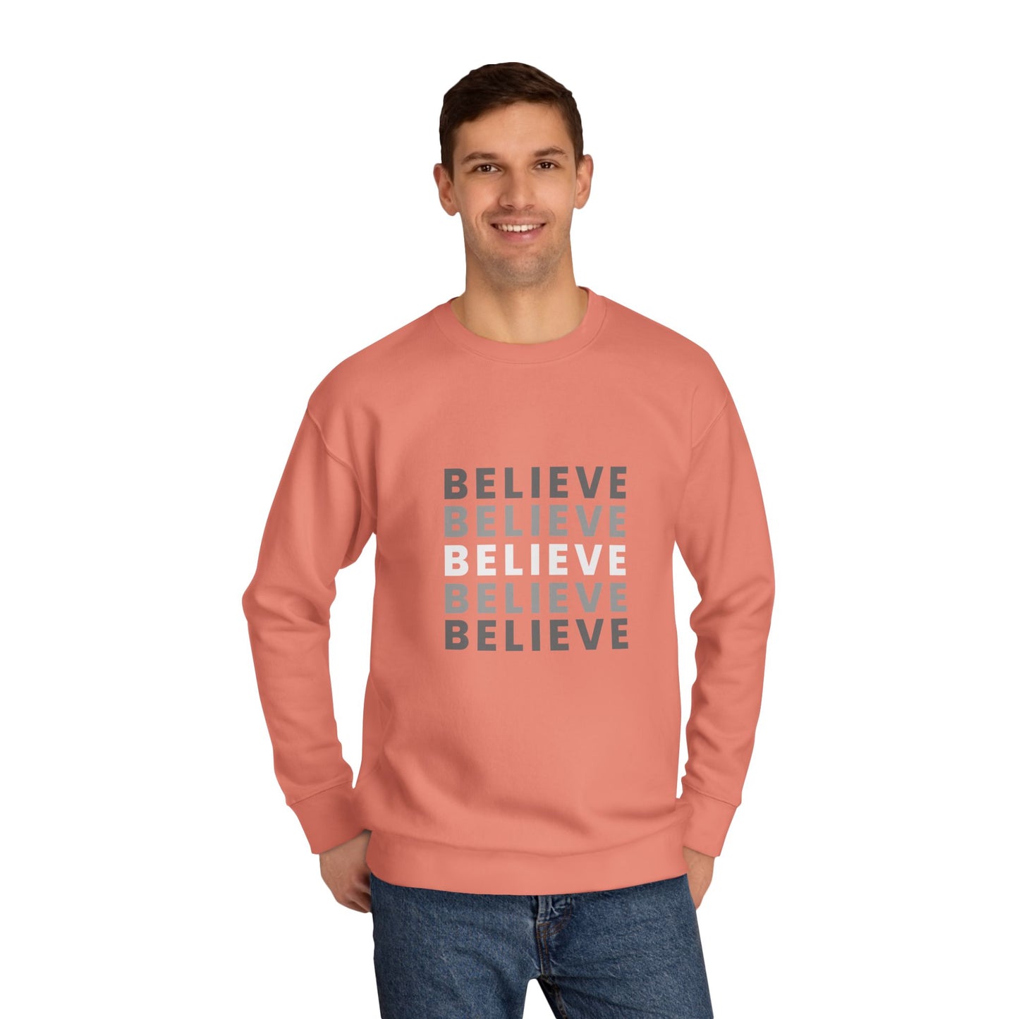 Believe Crew Sweatshirt | Cozy  Sweatshirt for Casual Comfort | Motivational Gift for Friends and Family, Daily Wear, [...]