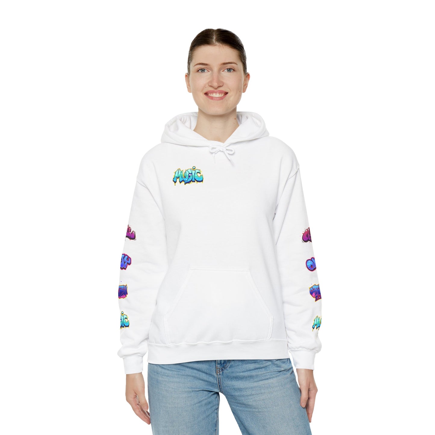 Graffiti Art  Hoodie - Cozy Streetwear, Unique Gift for Art Lovers, Perfect for Festivals, Casual Wear, Cool Graphic Sweatshirt