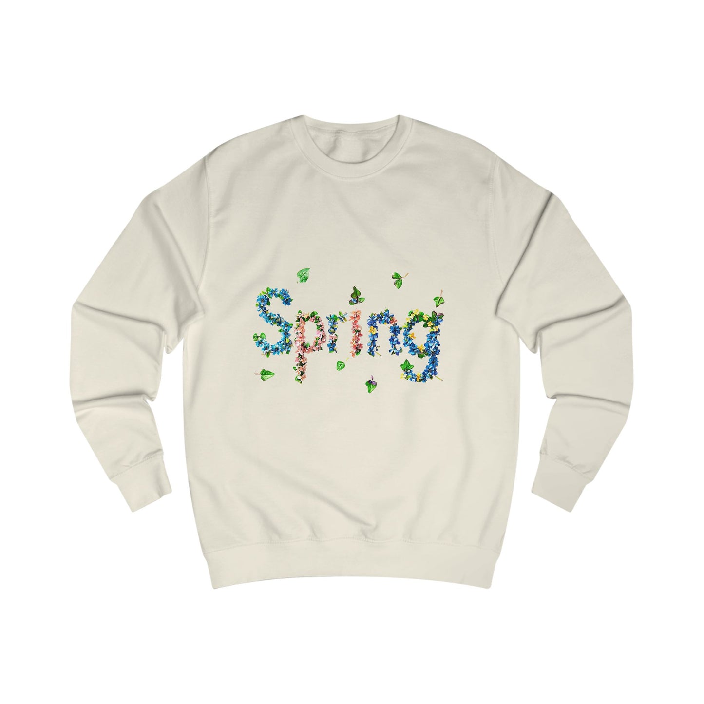 Spring Floral Sweatshirt, Cozy Spring Sweater, Gender Neutral Sweatshirt, Nature-Inspired Apparel, Perfect for Spring Celebrations