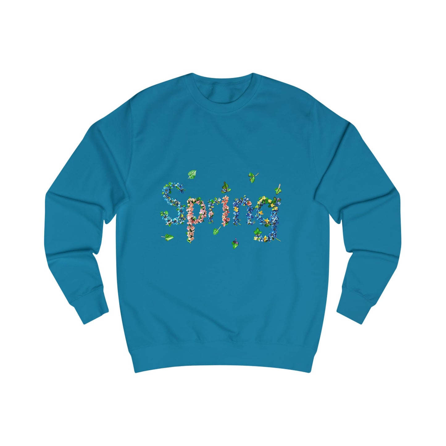 Spring Floral Sweatshirt, Cozy Spring Sweater, Gender Neutral Sweatshirt, Nature-Inspired Apparel, Perfect for Spring Celebrations