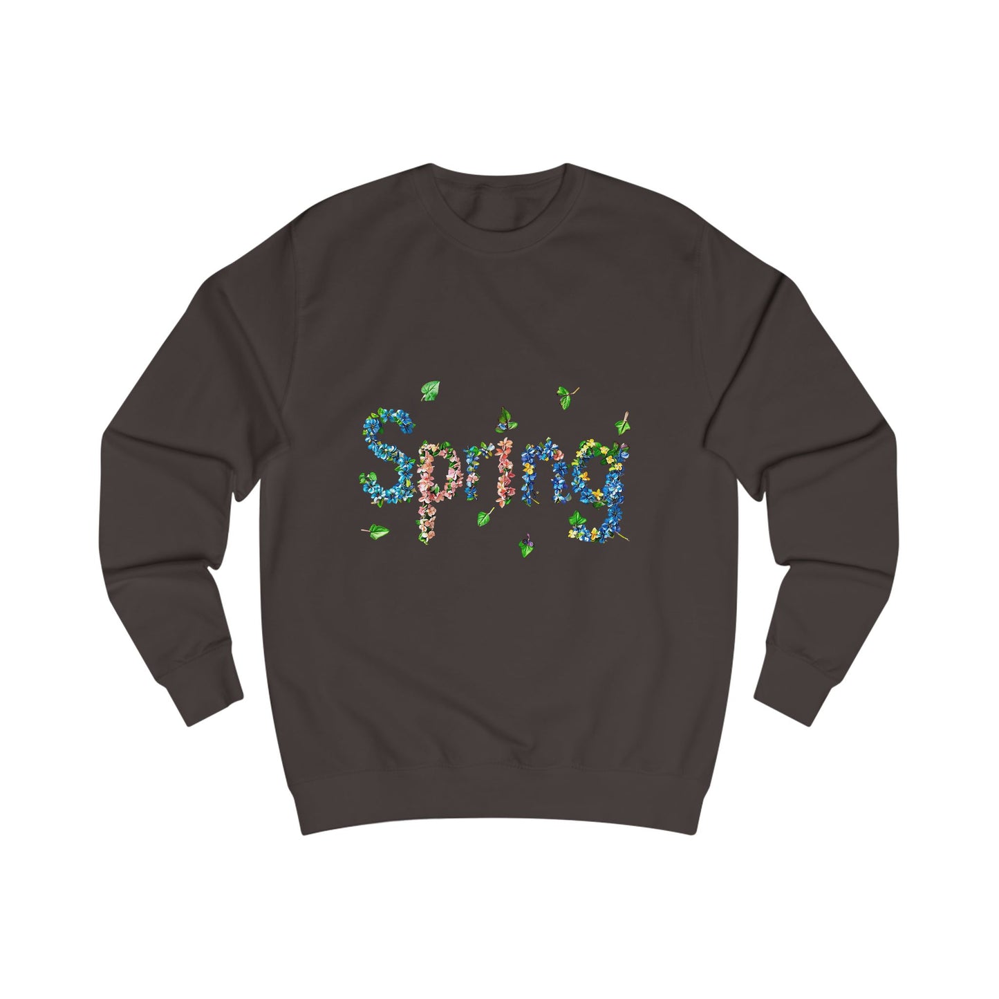 Spring Floral Sweatshirt, Cozy Spring Sweater, Gender Neutral Sweatshirt, Nature-Inspired Apparel, Perfect for Spring Celebrations