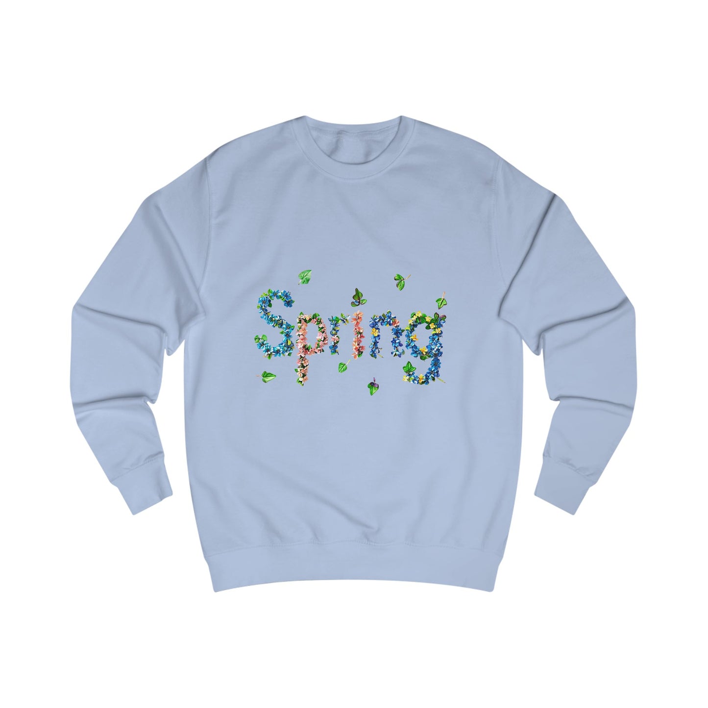 Spring Floral Sweatshirt, Cozy Spring Sweater, Gender Neutral Sweatshirt, Nature-Inspired Apparel, Perfect for Spring Celebrations