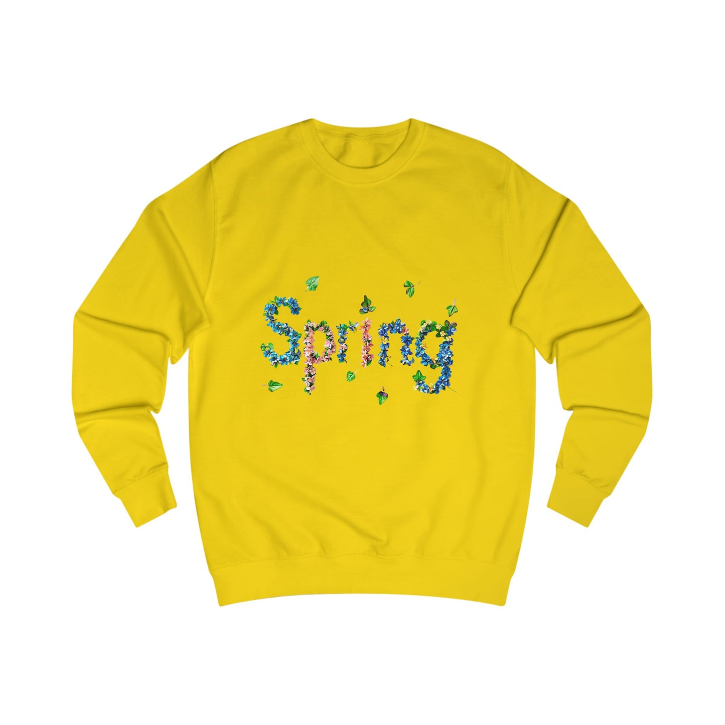 Spring Floral Sweatshirt, Cozy Spring Sweater, Gender Neutral Sweatshirt, Nature-Inspired Apparel, Perfect for Spring Celebrations