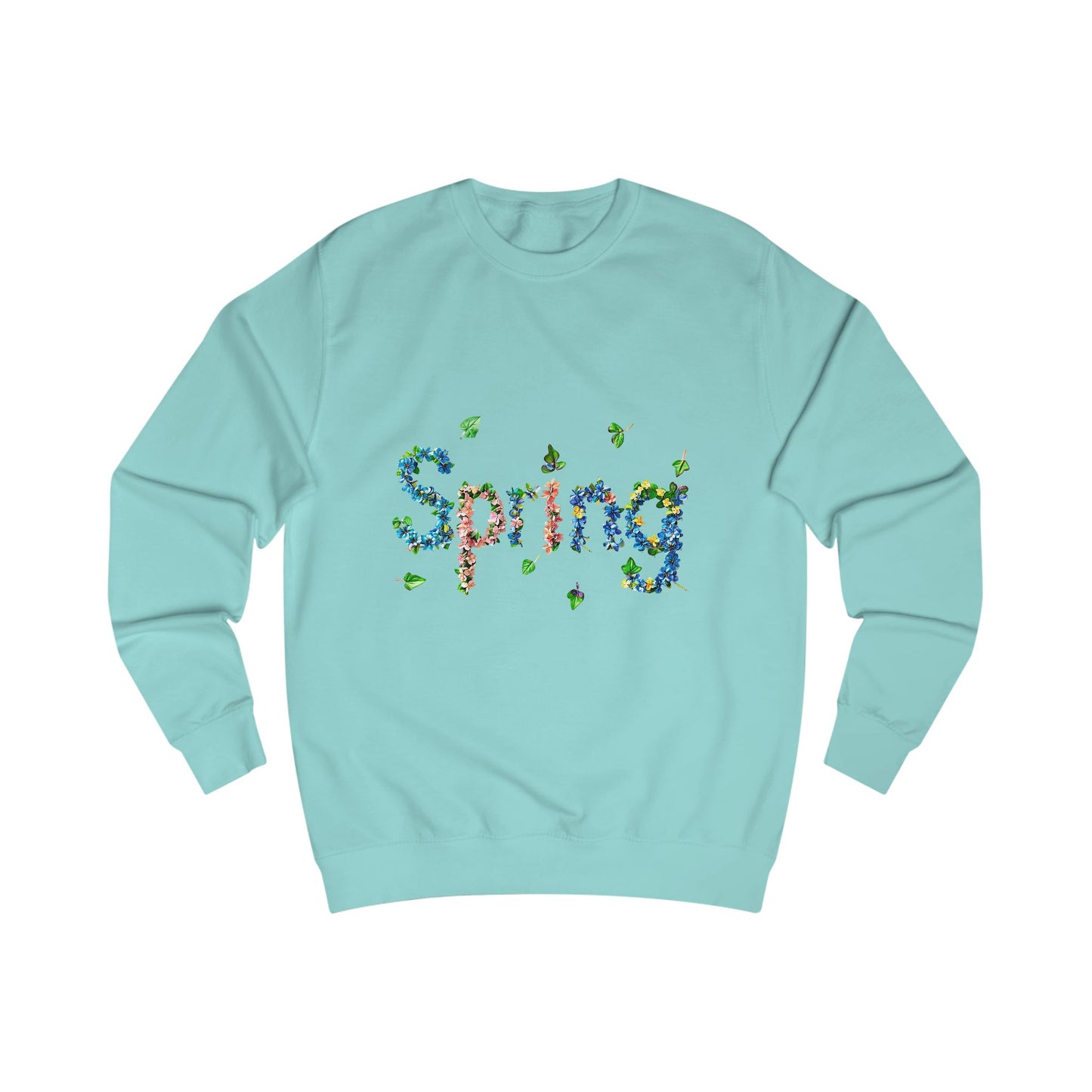 Spring Floral Sweatshirt, Cozy Spring Sweater, Gender Neutral Sweatshirt, Nature-Inspired Apparel, Perfect for Spring Celebrations