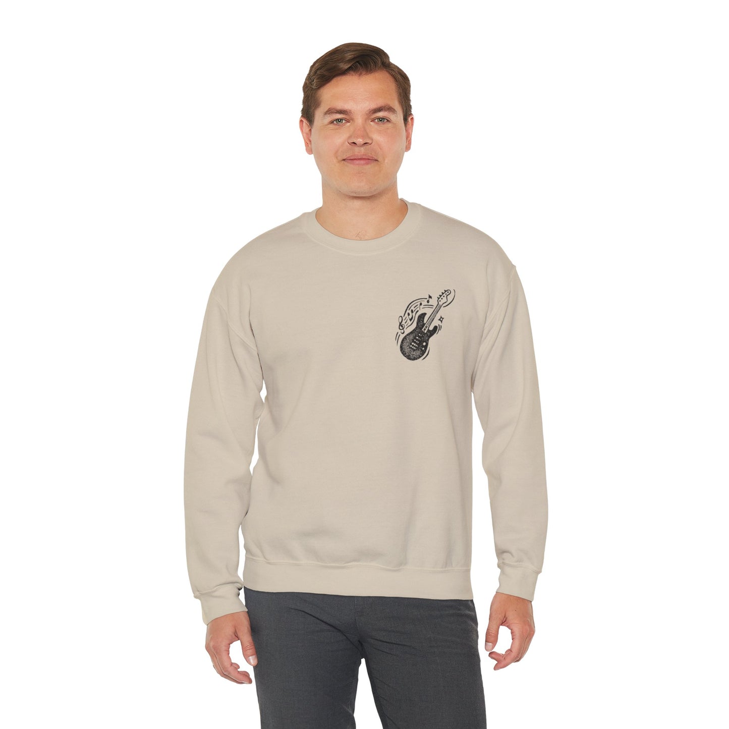 Musical Vibe Crewneck Sweatshirt, Perfect for Music Lovers, Gift, Cozy Style for Concerts, Casual Wear, Thoughtful Present